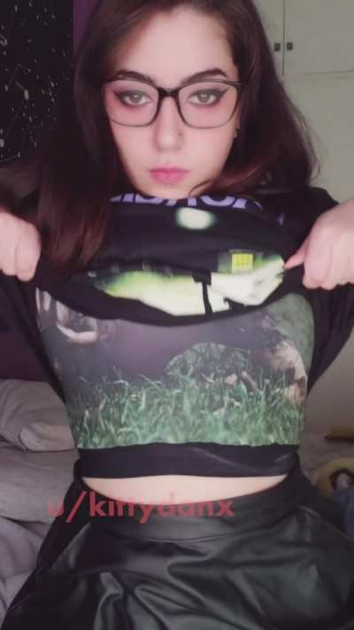 We can watch horror movies together while you suck my tits