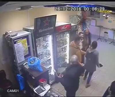 Woman Knocks Out Violent Man