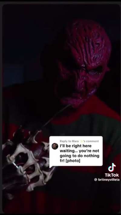 There's a beef happening on TikTok right now between this girl, Mara, and Jeepers Creepers. Now, all the horror movie villans are coming after her. Mara, you in danger girl.