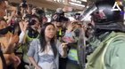 Newly elected member of the Whampoa West District Coucil, Dr. Kwong Po-yin managed to fend off the police. She repeats: 