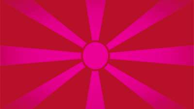 Flag of North Macedonia but they finally upgraded to LED lights
