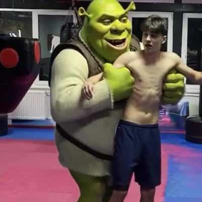 Shrek has his way with a pretty boy