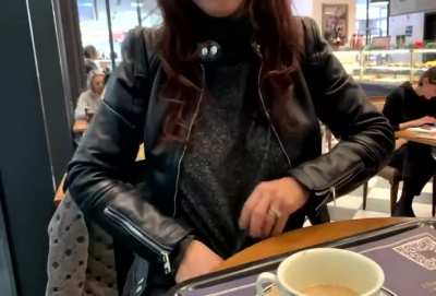 On Her Coffee Break