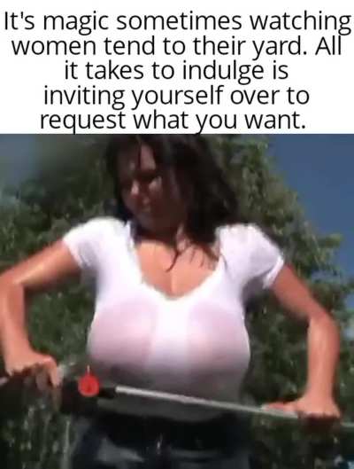 She has a pair of tits any man in The Freeuse World would want to stick his cock in between.