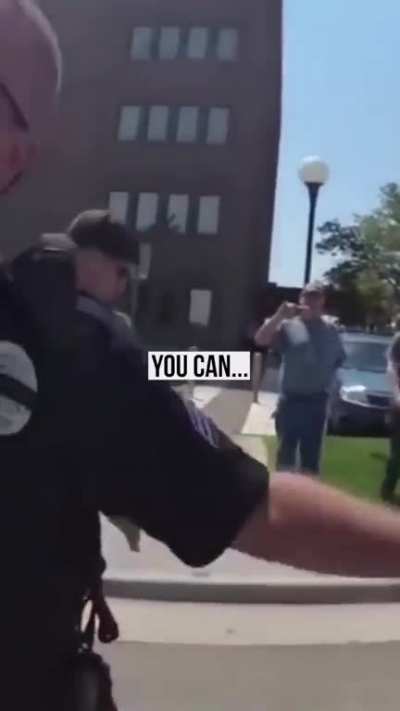 to arrest this protestor