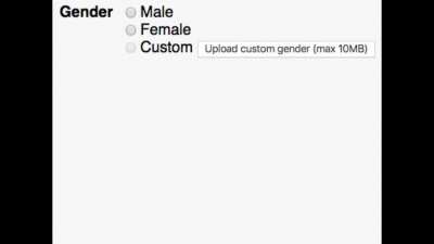 Custom gender