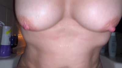 Wife riding cock in the bath