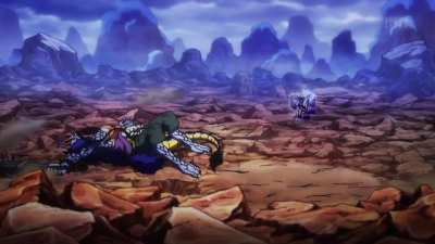 Luffy: Bouncing for several minutes. | Kaido: 
