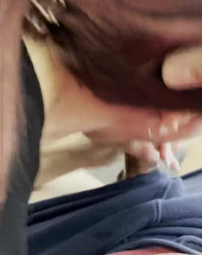 Love the flow of cum down his cock at the end