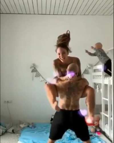The slow mo makes it even funnier