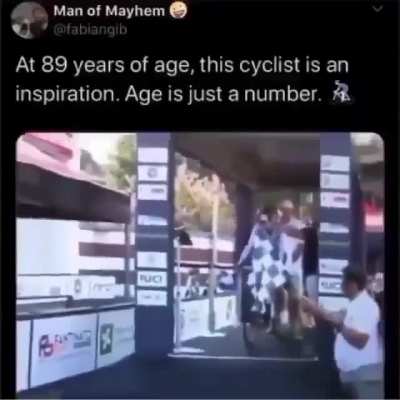 At 89 years of age, this cyclist is an inspiration. Age is just a number.