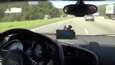 Audi R8 vs Suzuki GSX-R1000 and Kawasaki Ninja ZX-10R.