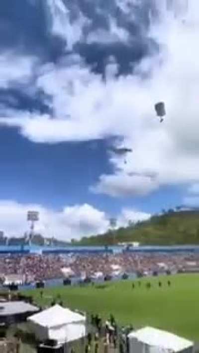 Ugandan Military paratroopers as seen on Uganda’s independence celebrations on October 9, 2022.