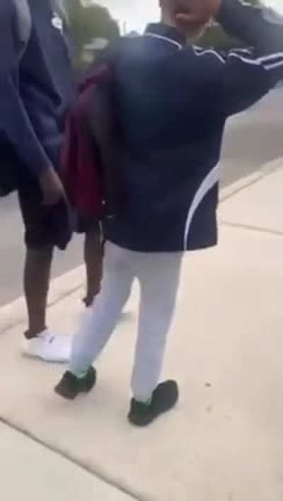 Basically little bro was talking shit about big bros little bro and yea this poor man’s arm turned into a windmill