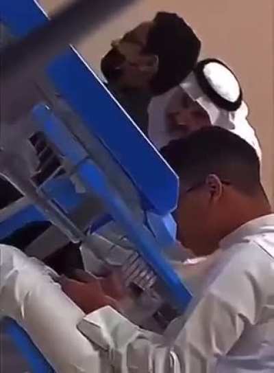 Teacher hunting student using phone in class