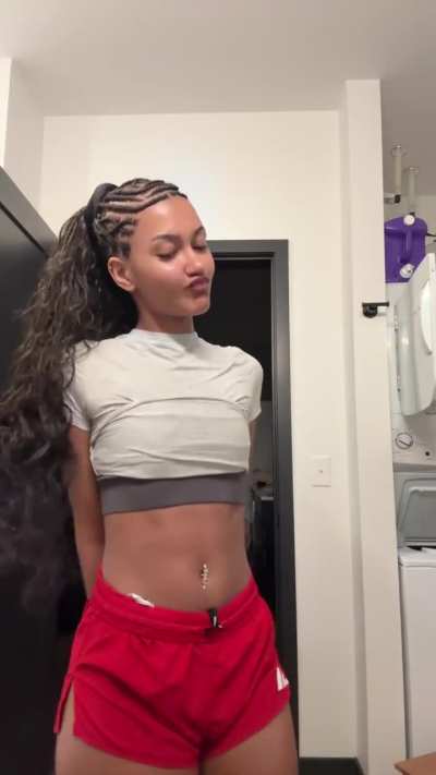 Cheeks hanging out