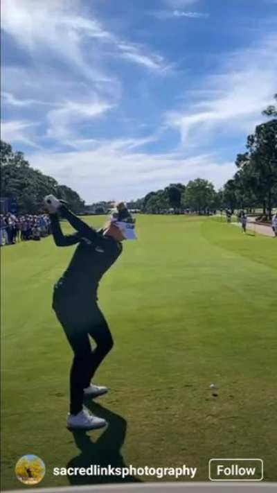 Is this the best swing in golf right now? Check out Jim Furyk's new swing. (just kidding, it's Nelly Korda) -credit to sacre<wbr>dlink<wbr>sphot<wbr>ograp<wbr>hy from ig