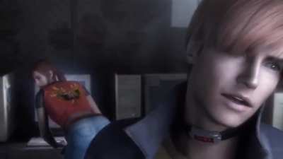 Steve looking at Claire's ass [Resident Evil Darkside Chronicles]
