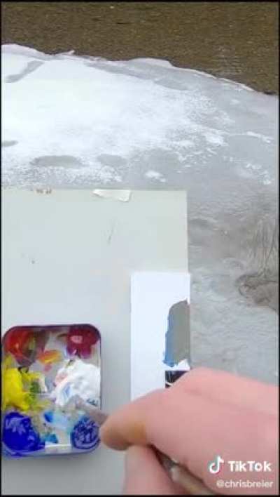 Matching the color of the ice
