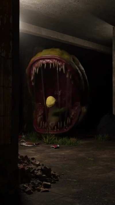 Pac- man 3D horror concept 🫣