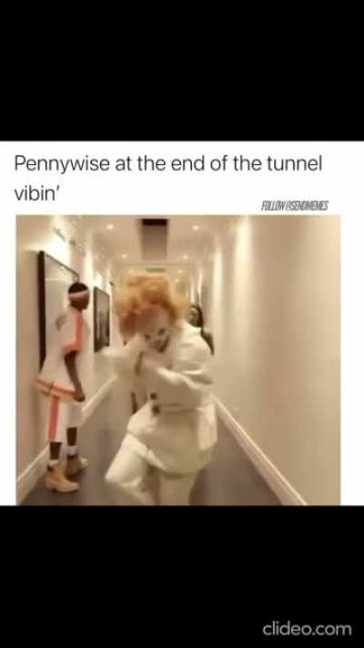 His friend at the end of.....