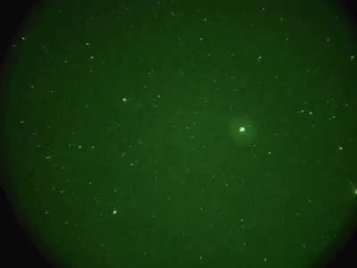 Birds, satellites, plane and UFO that changes direction