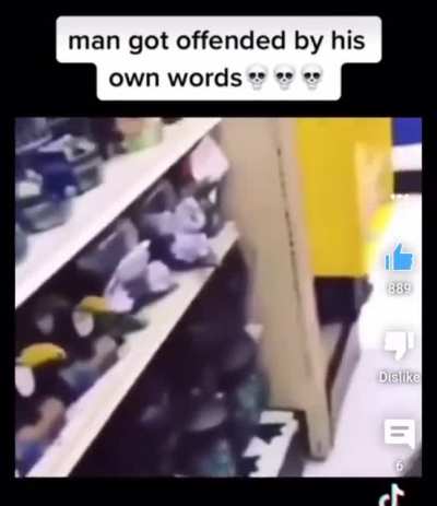 bro got offended by his own words 💀