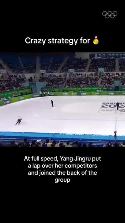 Unique strategy from the Chinese speed skaters at the youth olympics.