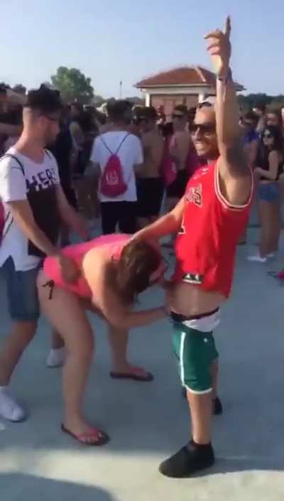Public blowjob