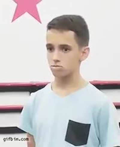 Poor kid is going to be traumatized for life.