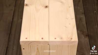 This stop motion woodworking