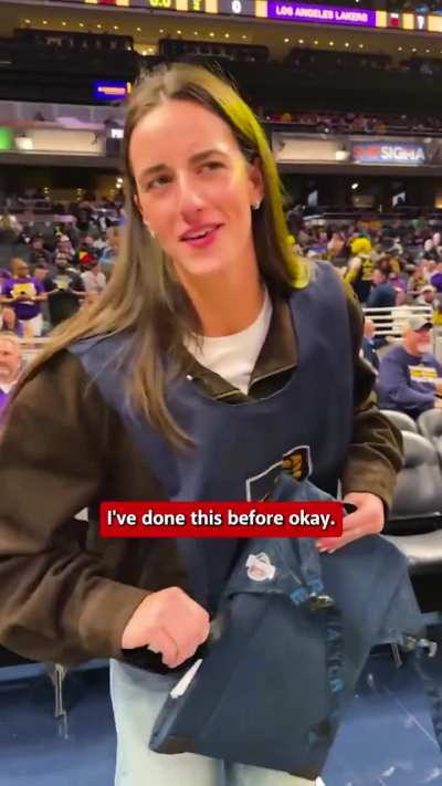 She didn't notice the custom logo at first, and her reaction is great