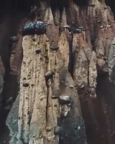 Alien Landscape: The Earth Pyramids of South Tyrol, Italy.