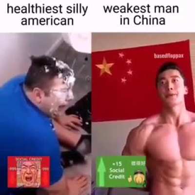 healthiest american🤢🤮vs weakest chinese man💪💪
