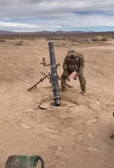 Desert Floor in Slowmo During Artillery Fire