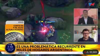 El de TN, cuando los pibes le piden un segundo plato les dice: no para, sos adicto a la comida.