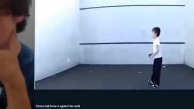 Tennis ball, throw it against the wall