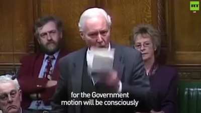 Tony Benn's 1998 speech on Iraq