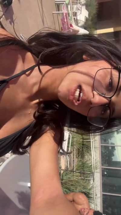 Bikini with glasses