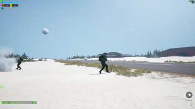 snowball fight in goosebay