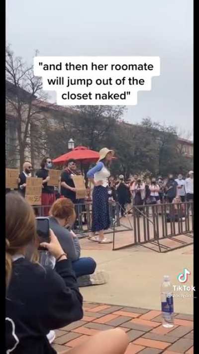 Preacher at Texas Tech threatens you with a good time.