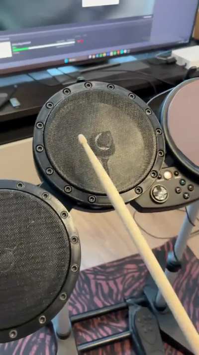 Rockband drum kit mesh mod