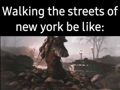 I'm walkin' here