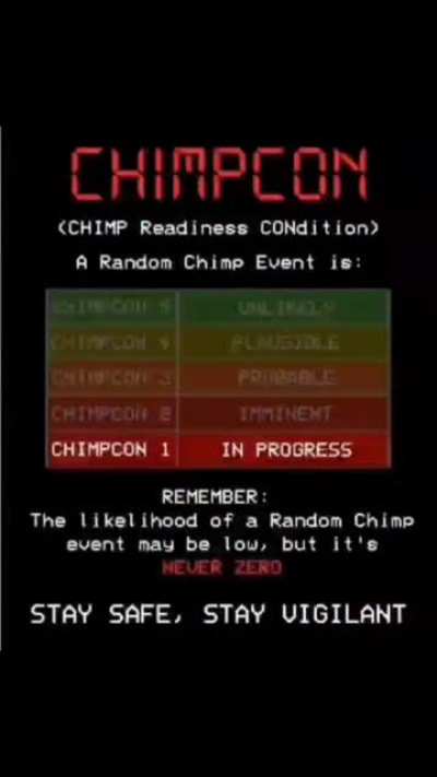 When chimp event happen?