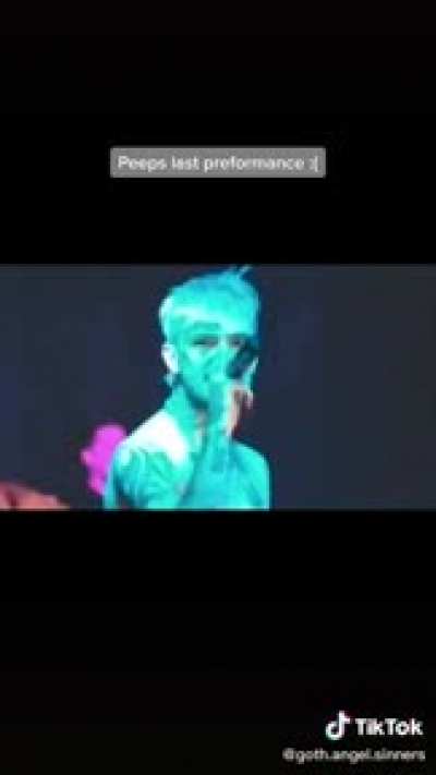 Peeps last performance, it’s like he knew it was his last