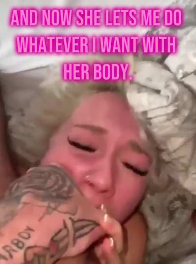 Daddy uses your body the way he wants, and there's nothing you can do about it.