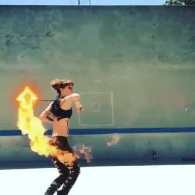 Move fire with hand