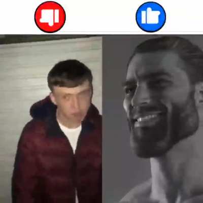 Average thumbs down user vs Average thumbs up sender