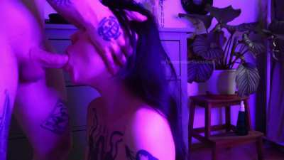 Letting him fuck my mouth
