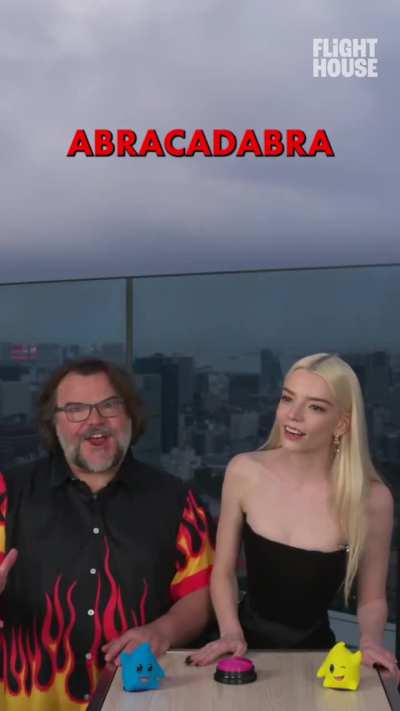 Jack Black trying to finish the lyrics of “Abracadabra”